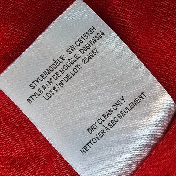 Helmut Lang Modal Wool Asymmetric Twist Stretchy Jersey Mini Tube Skirt M Red - Picture 8 of 8